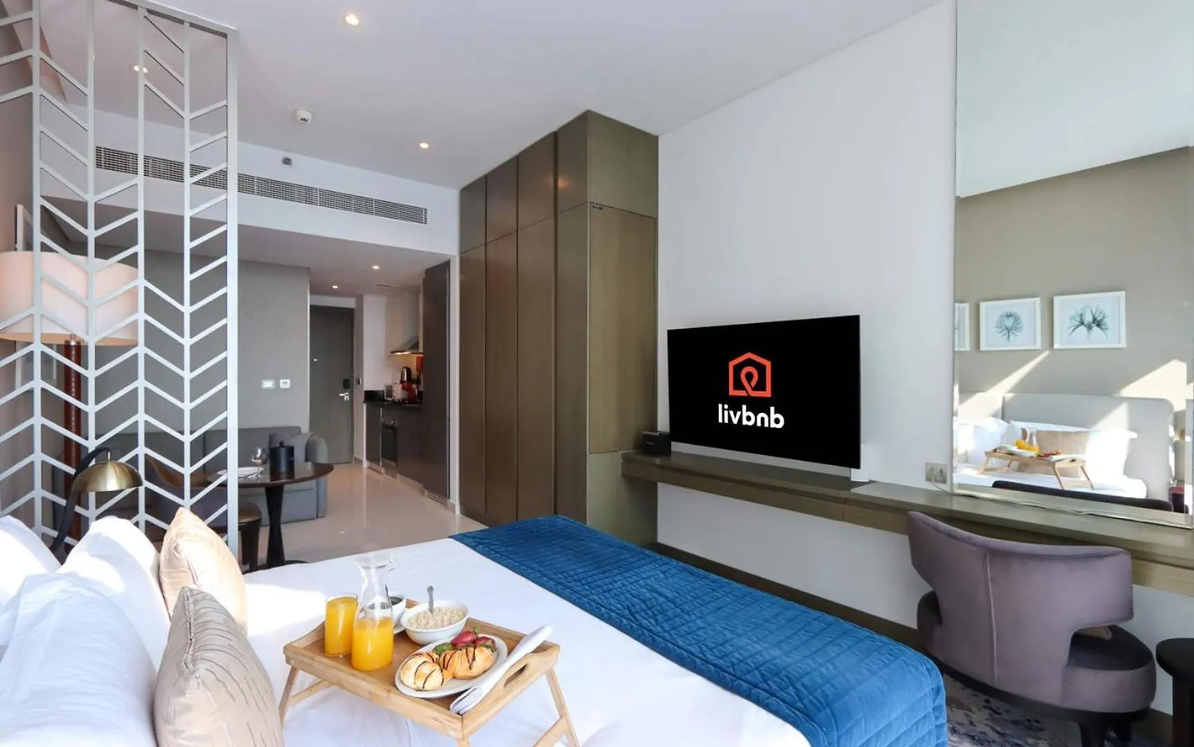 Appartement Livbnb - Classy Studio W Panoramic Dubai Canal Vie