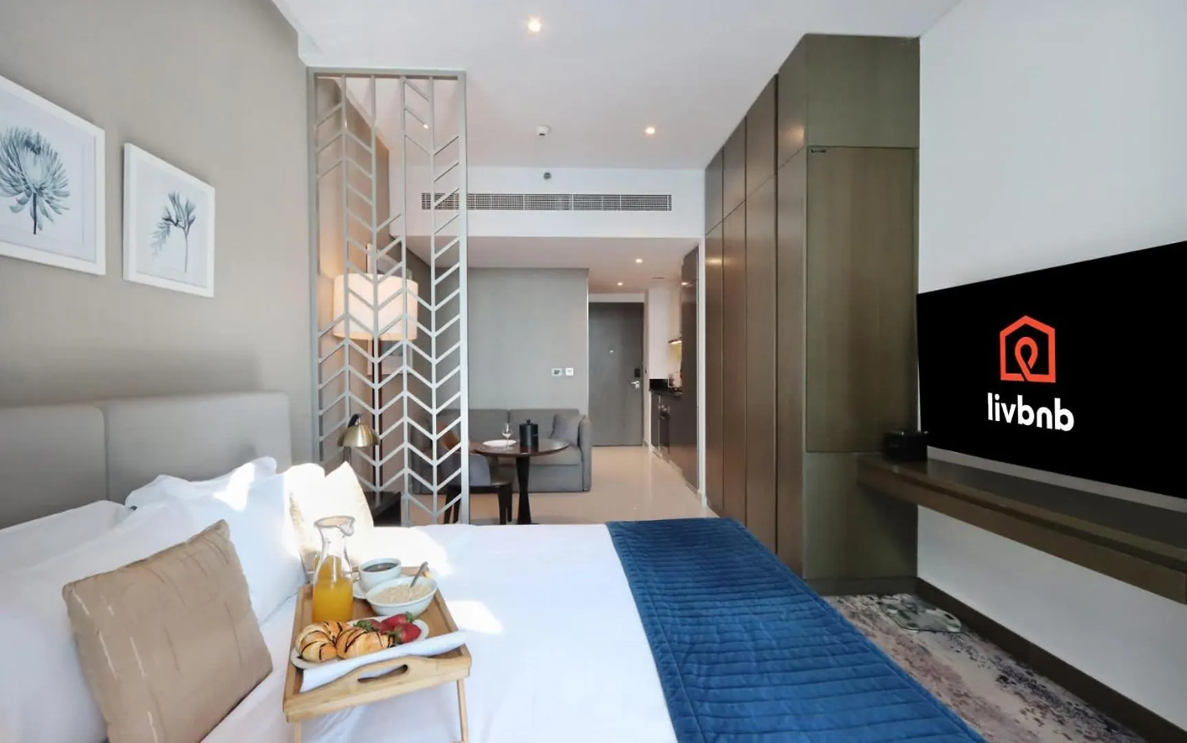 Livbnb - Classy Studio W Panoramic Dubai Canal Vie Appartement